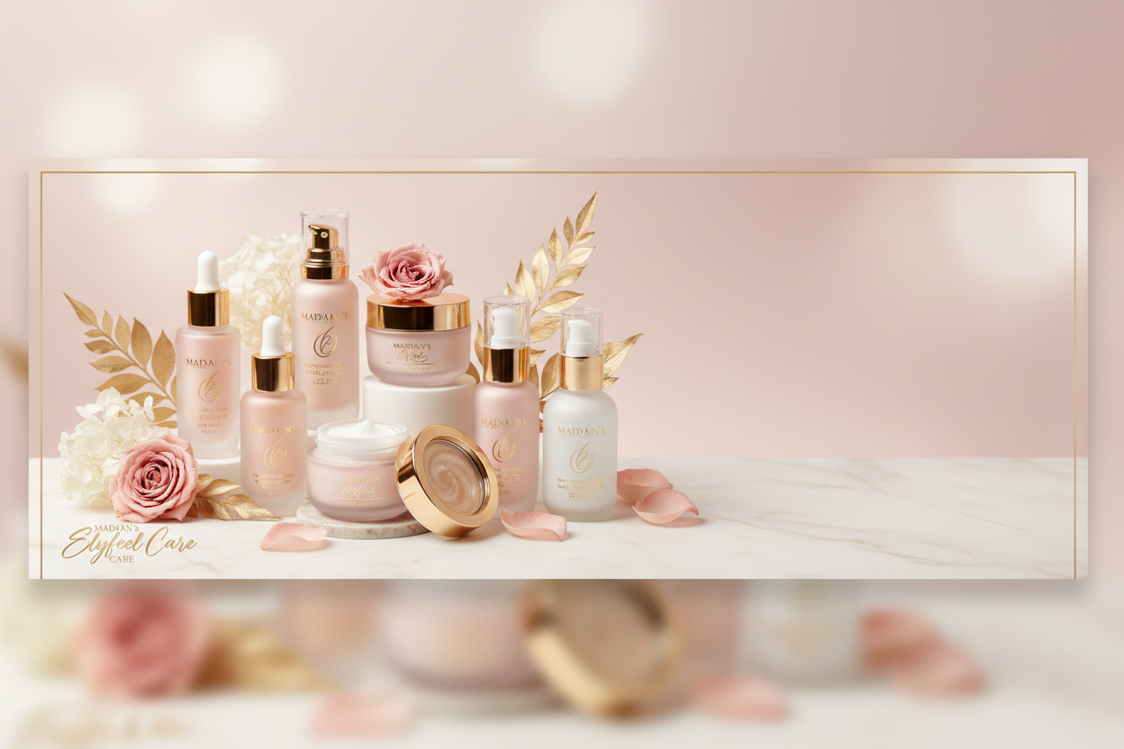 Madaan's Elyfeel Care Cosmetic Beauty Product Hero Banner 