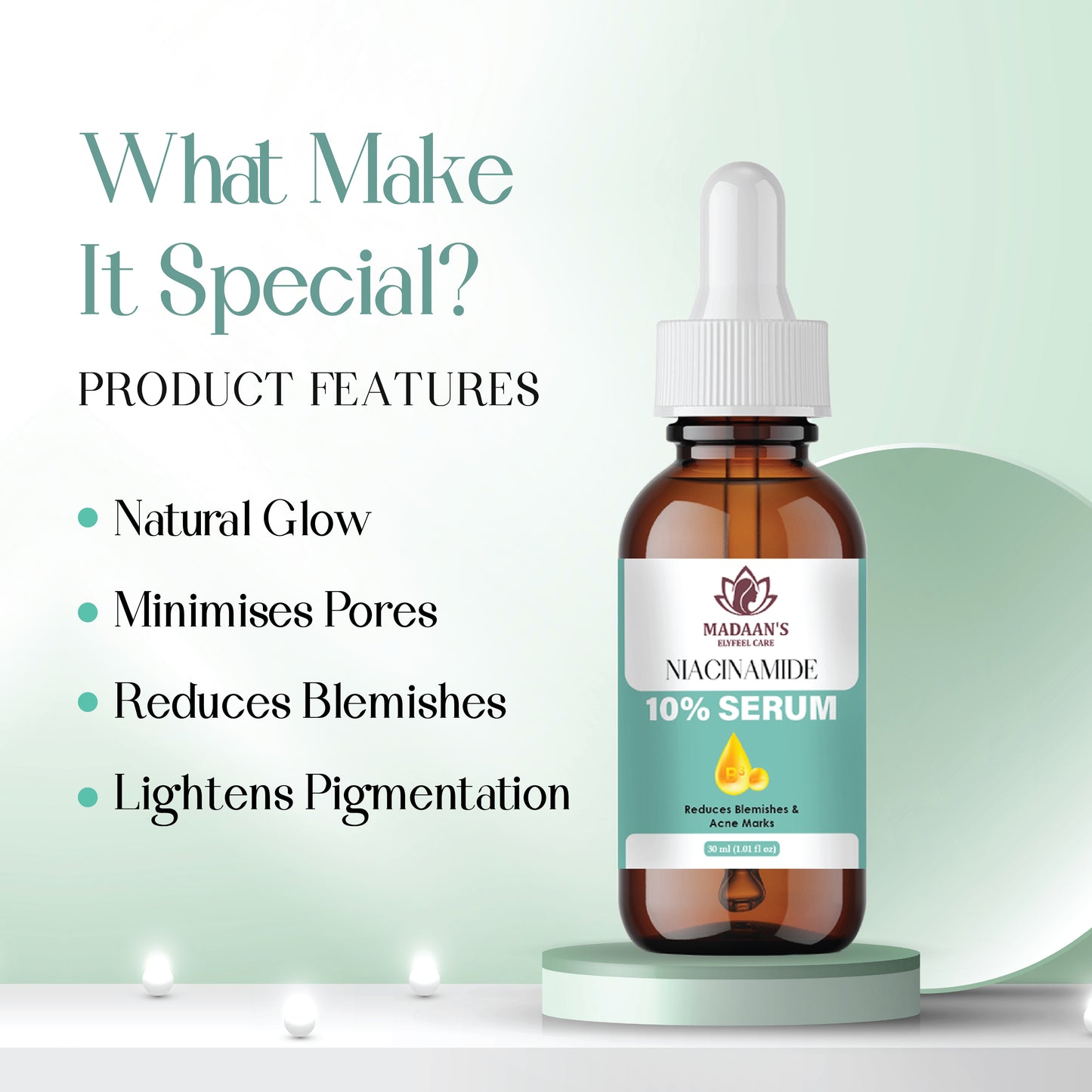 Niacinamide Serum for Face | Acne Marks, Texture Smoothing & Hydration